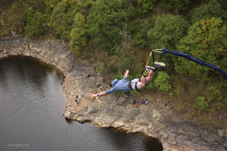 Bungee Jumping from the Highest Bridge in the Czech Republic, Czechia